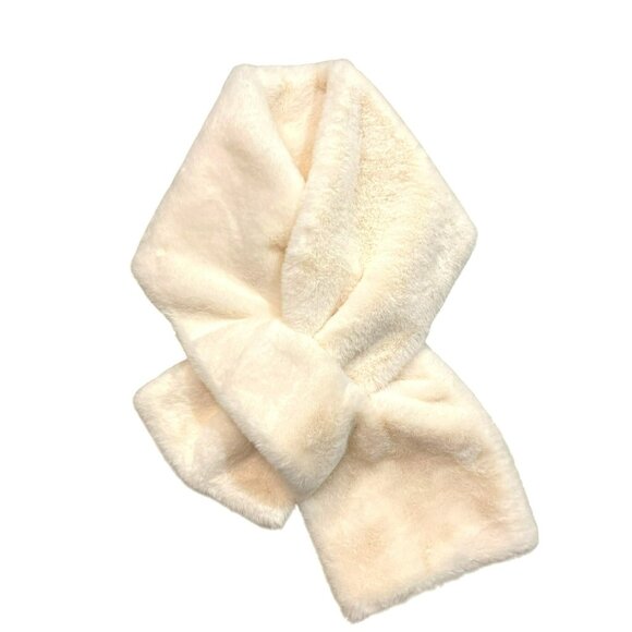 Apparis Bambi Faux Fur Winter White Scarf NWT $92 - Picture 3 of 6